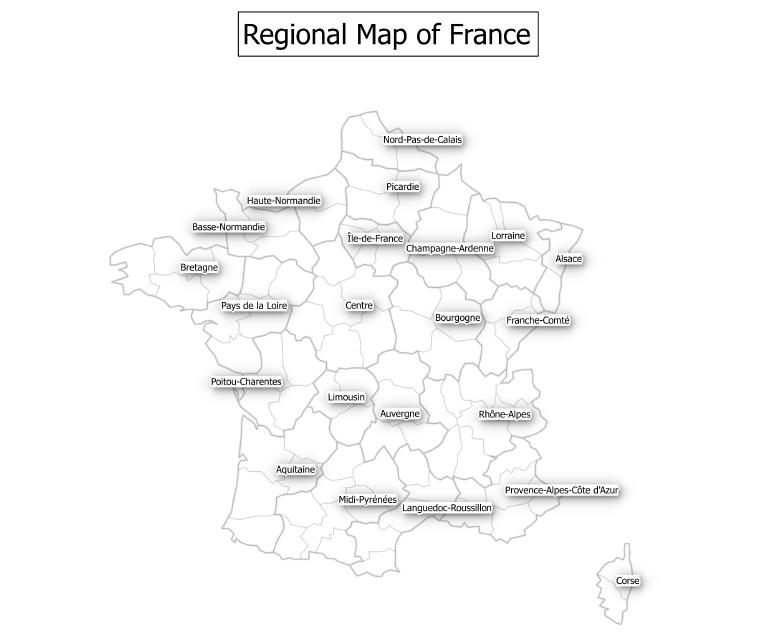Regional Map of France
